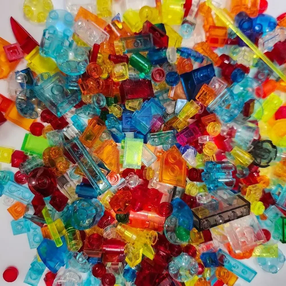 Bulk Lego: Translucent - Sorted, 15oz, Primarily Smalls, Flats, Studs